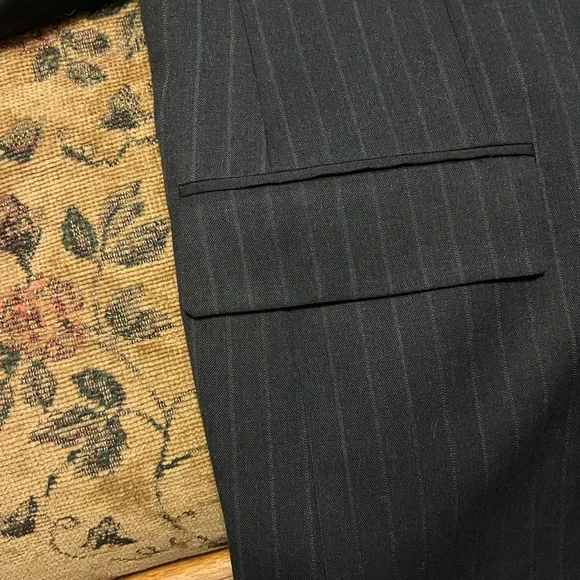 BROOKS 346 Charcoal Stripe Suit Jacket and Pants!